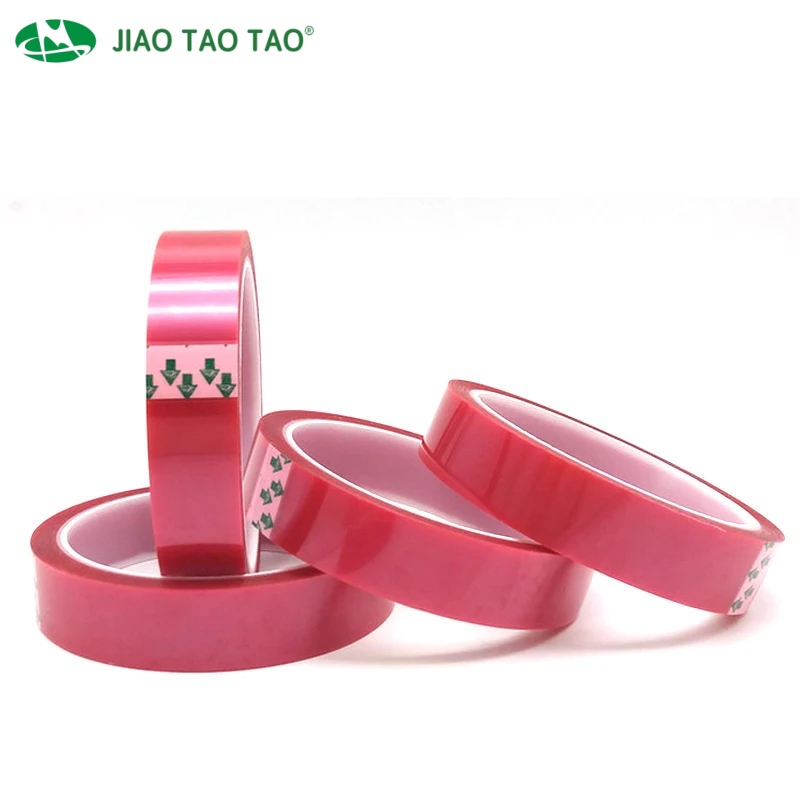 Pink polyester acrylic tape pink PET protective tape for surface protection high temp masking electronics